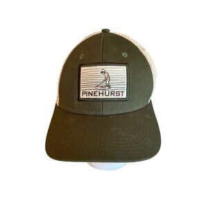 Green Pine Hurst Golf Course Mesh Back Hat Cap Adjustable